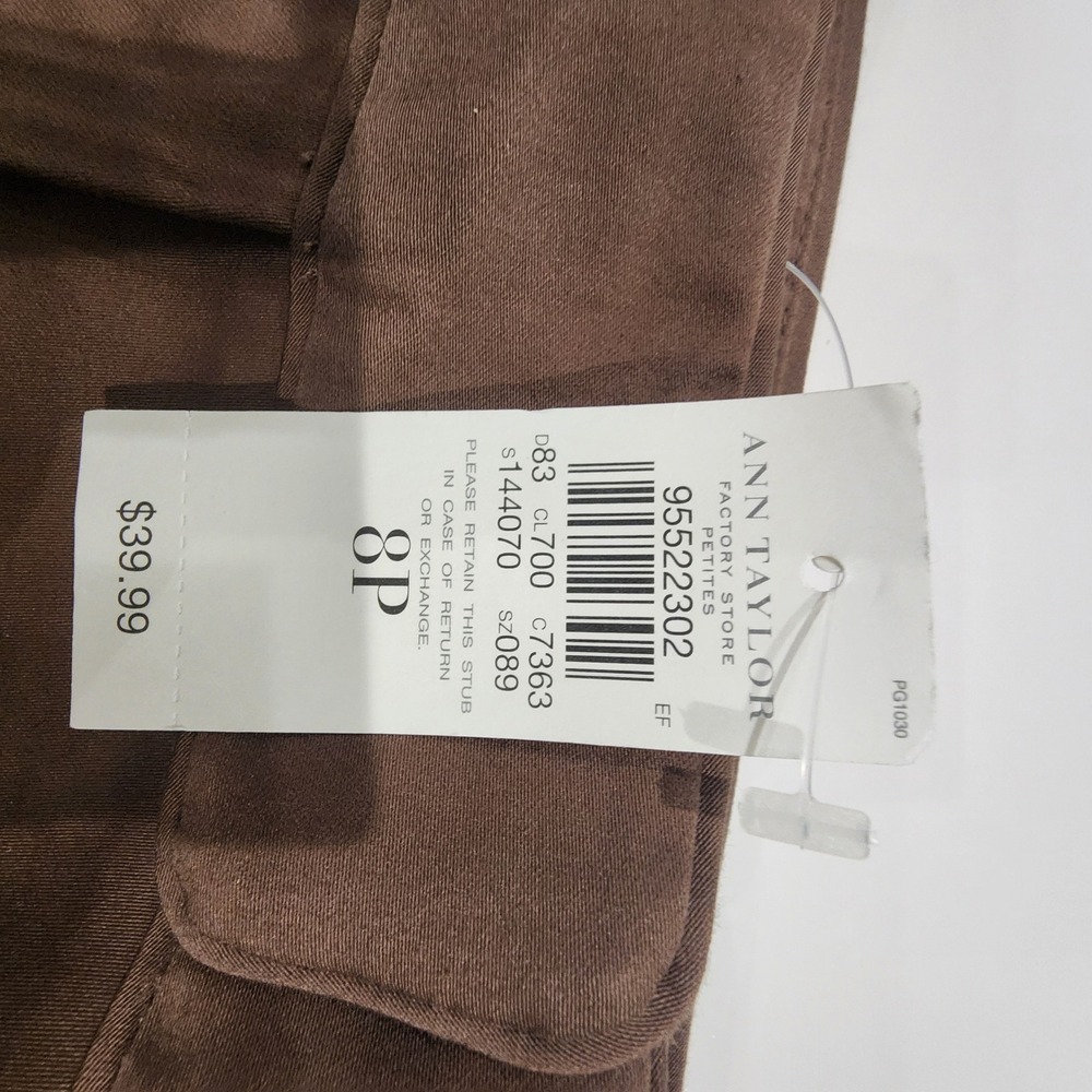 NEW Ann Taylor Petites Shorts‎ Pants Capris Women Margo 8P Crop Casual Stretch - Picture 7 of 8